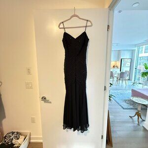 Black Sequins Wedding Guest Dress